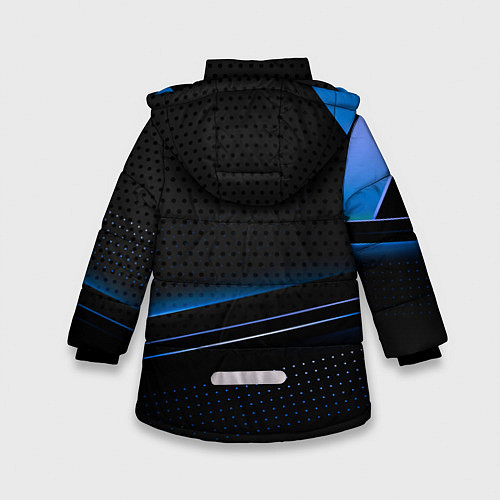 Зимняя куртка для девочки Bmw abstraction / 3D-Черный – фото 2