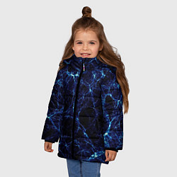 Куртка зимняя для девочки Микро иней, цвет: 3D-светло-серый — фото 2
