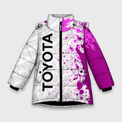Зимняя куртка для девочки Toyota pro racing: по-вертикали