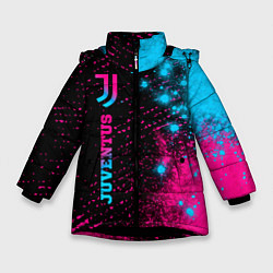 Зимняя куртка для девочки Juventus - neon gradient: по-вертикали