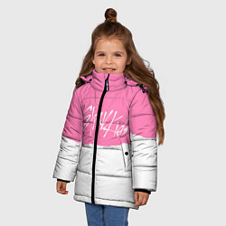 Куртка зимняя для девочки Stray Kids pink and white, цвет: 3D-светло-серый — фото 2