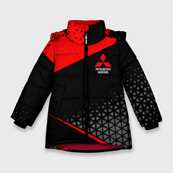 Куртка зимняя для девочки Mitsubishi - Sportwear, цвет: 3D-красный