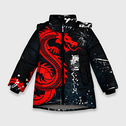 Куртка зимняя для девочки Tokyo Revengers, цвет: 3D-светло-серый