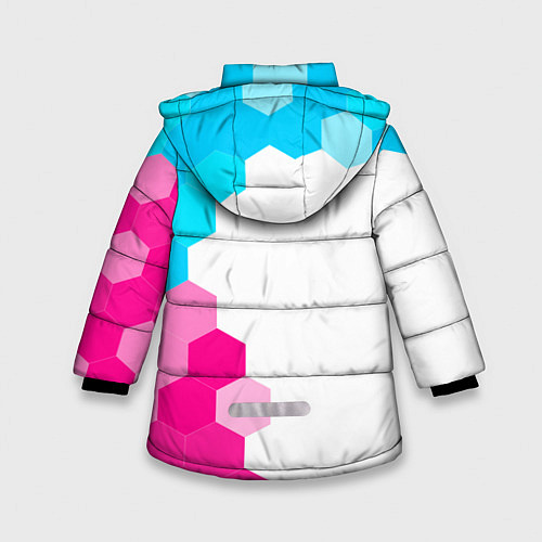 Зимняя куртка для девочки Dota neon gradient style: по-вертикали / 3D-Черный – фото 2