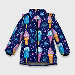 Зимняя куртка для девочки Новогоднее мороженое