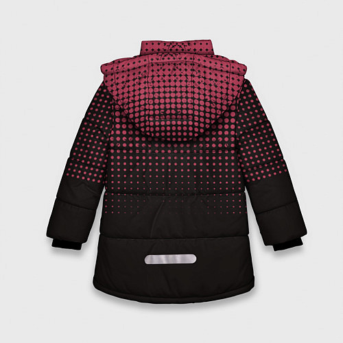 Зимняя куртка для девочки Неоновые груги / 3D-Черный – фото 2