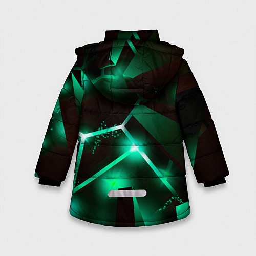 Зимняя куртка для девочки Forza Horizon разлом плит / 3D-Черный – фото 2