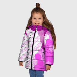 Куртка зимняя для девочки No Mans Sky pro gaming: по-вертикали, цвет: 3D-черный — фото 2