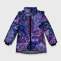 Куртка зимняя для девочки Морской кролик, цвет: 3D-светло-серый