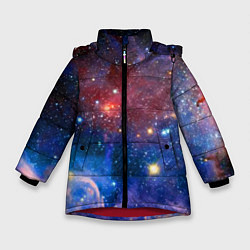 Зимняя куртка для девочки Ошеломительный бескрайний космос