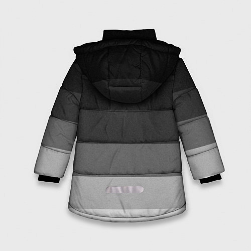 Зимняя куртка для девочки Lexus серый градиент / 3D-Черный – фото 2
