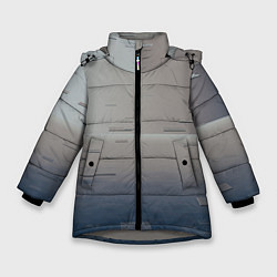 Зимняя куртка для девочки Космос и абстрактные стёкла
