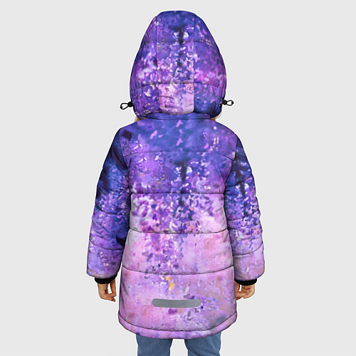 Зимняя куртка для девочки Шинобу Кочо - Великолепная бабочка / 3D-Красный – фото 4