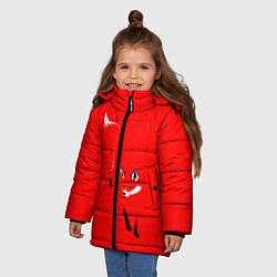 Куртка зимняя для девочки Красная лиса, цвет: 3D-светло-серый — фото 2