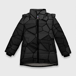 Зимняя куртка для девочки Черные стальные плиты