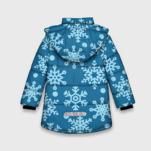Зимняя куртка для девочки Blue snow / 3D-Черный – фото 2