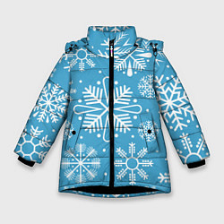 Зимняя куртка для девочки Snow in blue