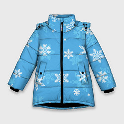 Зимняя куртка для девочки Голубой снегопад