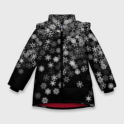Зимняя куртка для девочки Пушистые снежинки