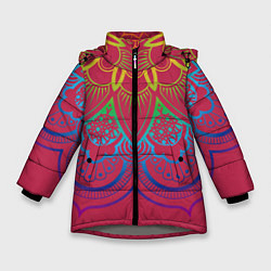 Зимняя куртка для девочки Viva magenta mandala