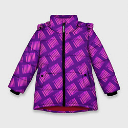 Куртка зимняя для девочки Логотип Джи Айдл, цвет: 3D-красный