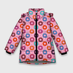 Зимняя куртка для девочки Вкусные пончики