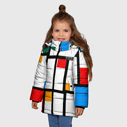 Куртка зимняя для девочки Как свитер из 80х FIRM, цвет: 3D-красный — фото 2