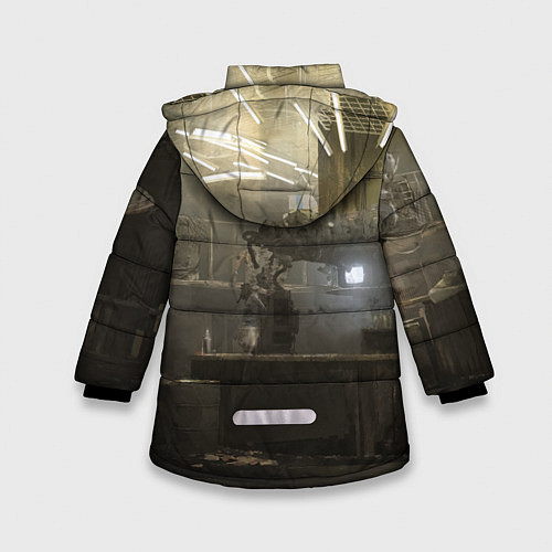 Зимняя куртка для девочки STALKER Одиночка и бармен / 3D-Черный – фото 2