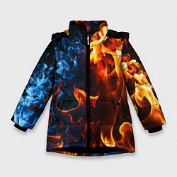Зимняя куртка для девочки Битва огней - два пламени