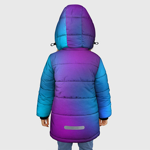 Зимняя куртка для девочки НЕОНОВЫЙ ГРАДИЕНТ / 3D-Красный – фото 4