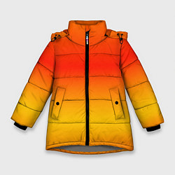 Зимняя куртка для девочки Переливы оранжевого