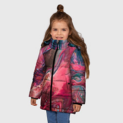 Куртка зимняя для девочки Горный минерал, цвет: 3D-светло-серый — фото 2