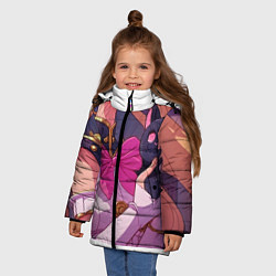 Куртка зимняя для девочки Сейлормун с котиком, цвет: 3D-красный — фото 2