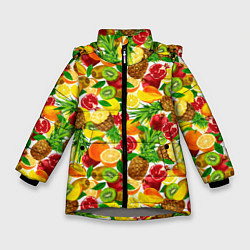 Зимняя куртка для девочки Fruit abundance