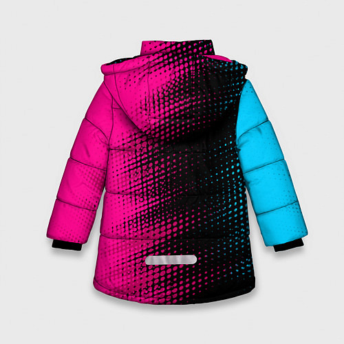 Зимняя куртка для девочки Mazda - neon gradient: по-вертикали / 3D-Черный – фото 2