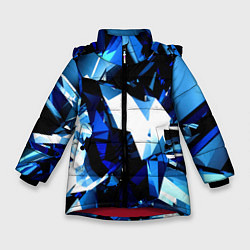 Куртка зимняя для девочки Crystal blue form, цвет: 3D-красный