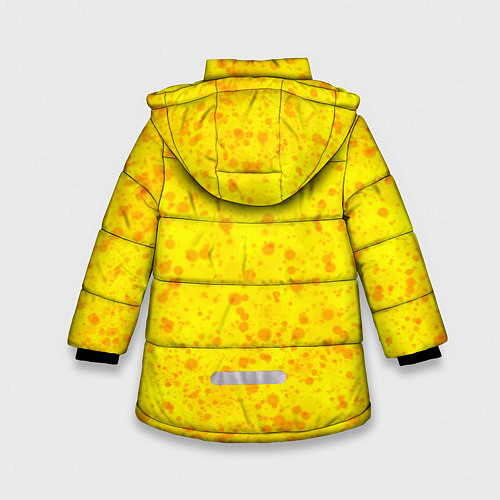 Зимняя куртка для девочки Поверхность солнца / 3D-Черный – фото 2