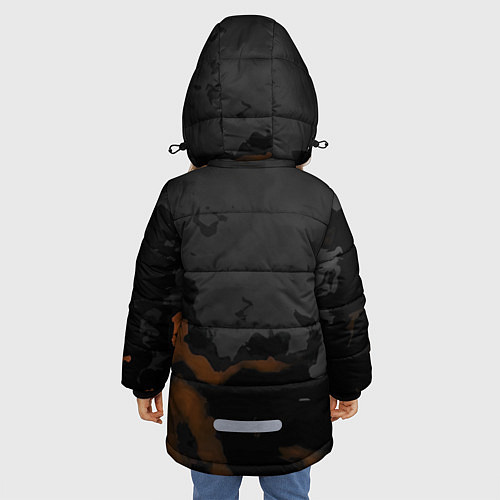 Зимняя куртка для девочки Темнота / 3D-Красный – фото 4