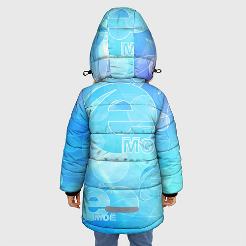 Зимняя куртка для девочки Ё-Моё интернет эксплорер / 3D-Красный – фото 4