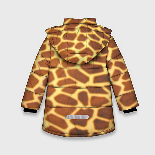 Зимняя куртка для девочки Жирафа / 3D-Черный – фото 2