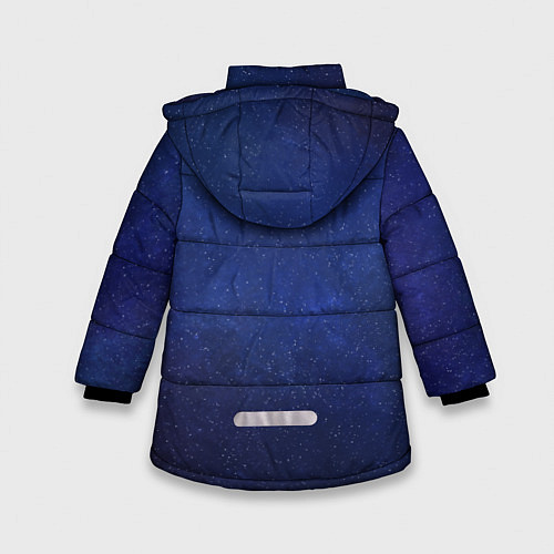 Зимняя куртка для девочки Космический / 3D-Светло-серый – фото 2