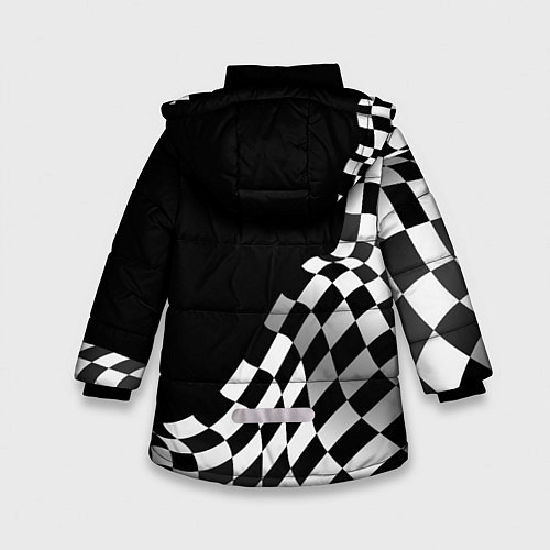 Зимняя куртка для девочки Citroen racing flag / 3D-Черный – фото 2