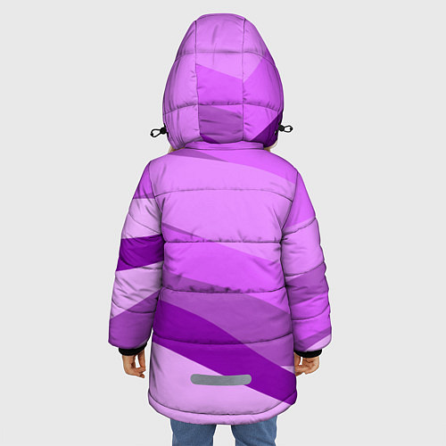 Зимняя куртка для девочки Сиреневый вечер / 3D-Светло-серый – фото 4