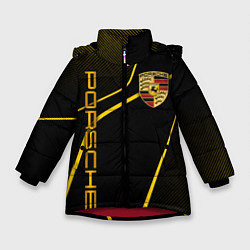 Зимняя куртка для девочки Porsche - Gold line