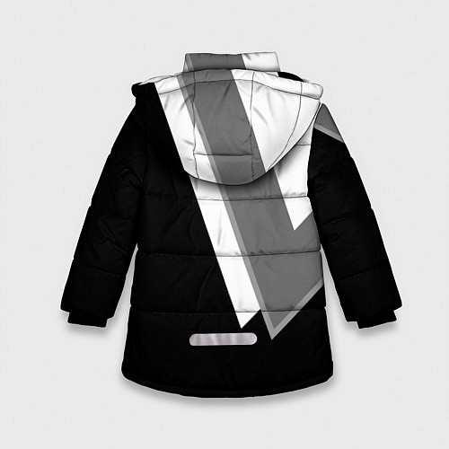 Зимняя куртка для девочки Бмв - классический черный / 3D-Черный – фото 2