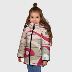 Куртка зимняя для девочки Magenta, цвет: 3D-светло-серый — фото 2