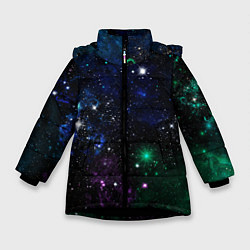 Зимняя куртка для девочки Космос Звёздное небо