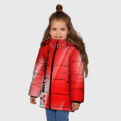 Куртка зимняя для девочки Mitsubishi sign, цвет: 3D-красный — фото 2