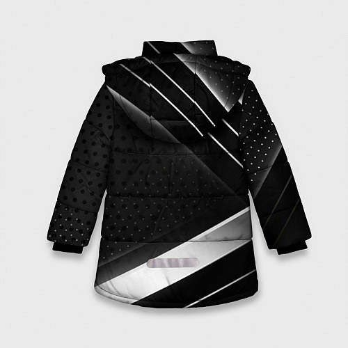 Зимняя куртка для девочки Volkswagen sign / 3D-Черный – фото 2