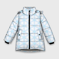 Зимняя куртка для девочки Ясна3 - Цветок жизни светлый